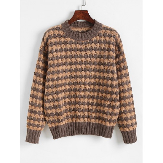 Crewneck Raspberry Stitch Graphic Sweater Crewneck Raspberry Stitch Graphic Sweater