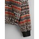 Tribal Ethnic Aztec Printed Faux Shearling Collar Quarter Zip Sweatshirt Tribal Ethnic Aztec Printed Faux Shearling Collar Quarter Zip Sweatshirt